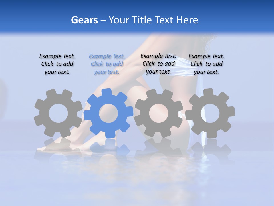 Bullet Offset Arm PowerPoint Template