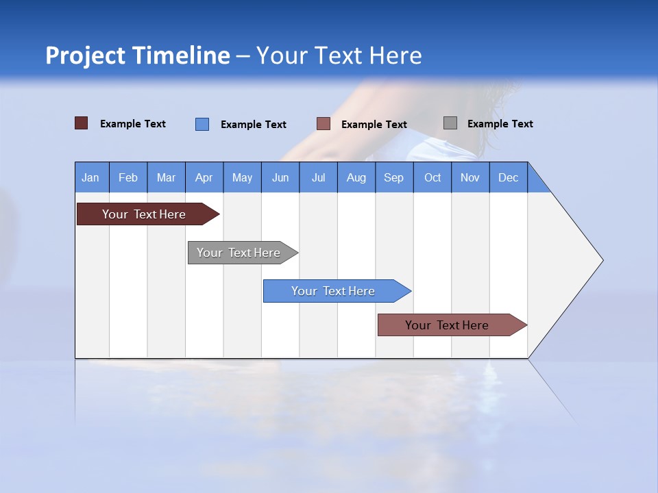 Bullet Offset Arm PowerPoint Template