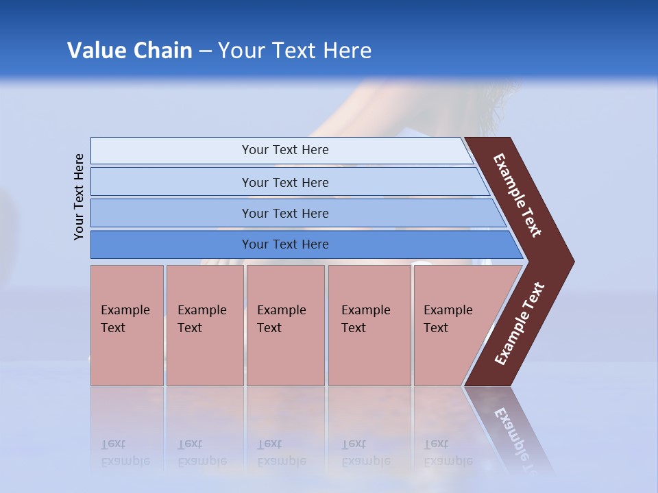 Bullet Offset Arm PowerPoint Template