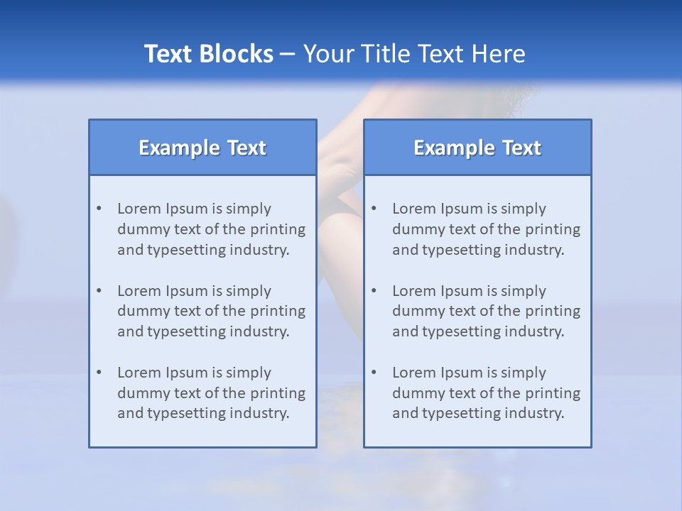 Bullet Offset Arm PowerPoint Template