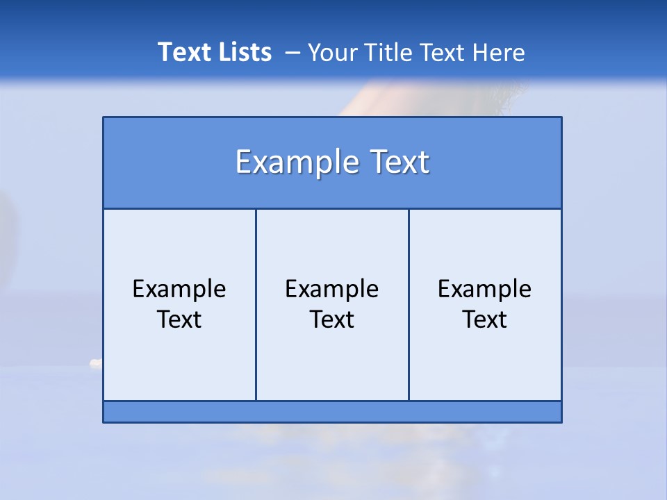 Bullet Offset Arm PowerPoint Template