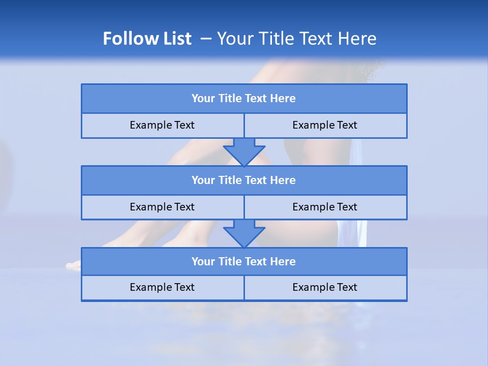 Bullet Offset Arm PowerPoint Template