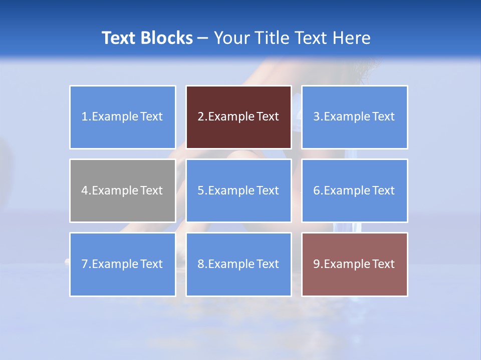 Bullet Offset Arm PowerPoint Template