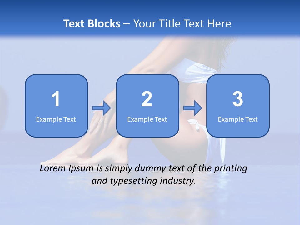 Bullet Offset Arm PowerPoint Template