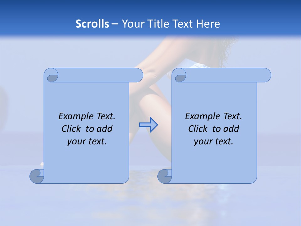 Bullet Offset Arm PowerPoint Template