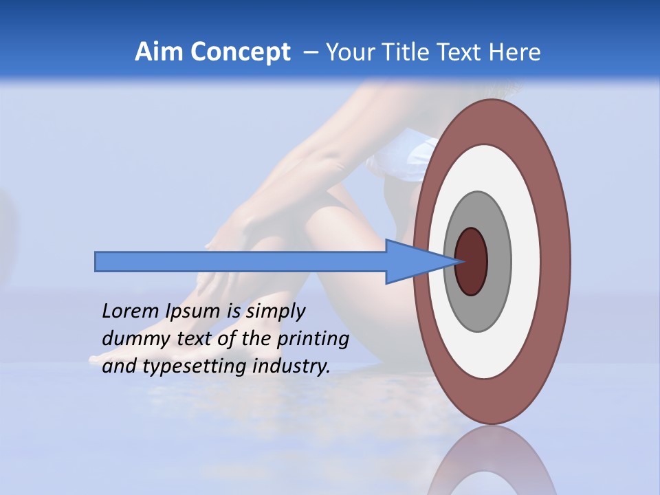 Bullet Offset Arm PowerPoint Template