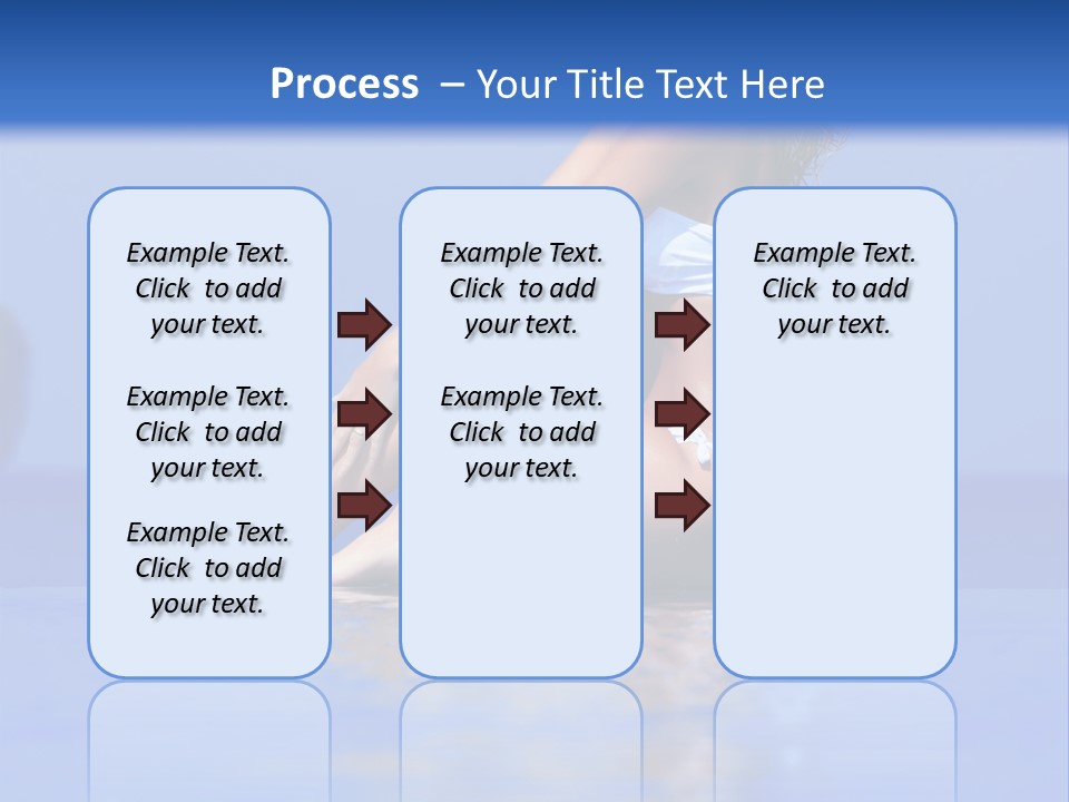 Bullet Offset Arm PowerPoint Template