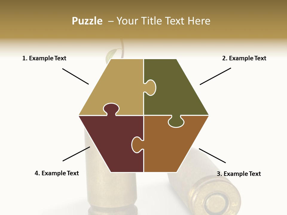 Bullet Offset Arm PowerPoint Template