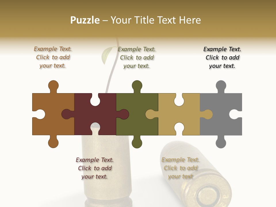 Bullet Offset Arm PowerPoint Template