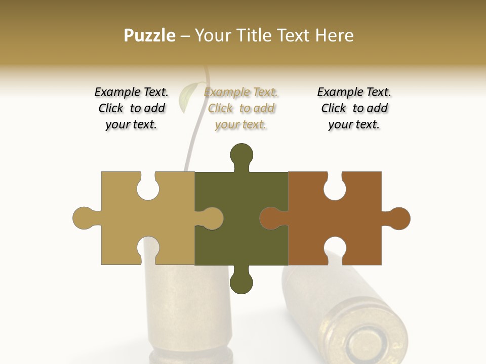 Bullet Offset Arm PowerPoint Template