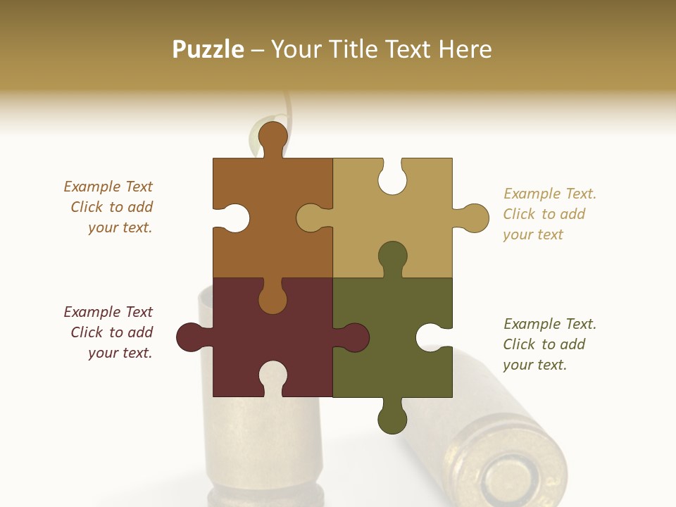 Bullet Offset Arm PowerPoint Template