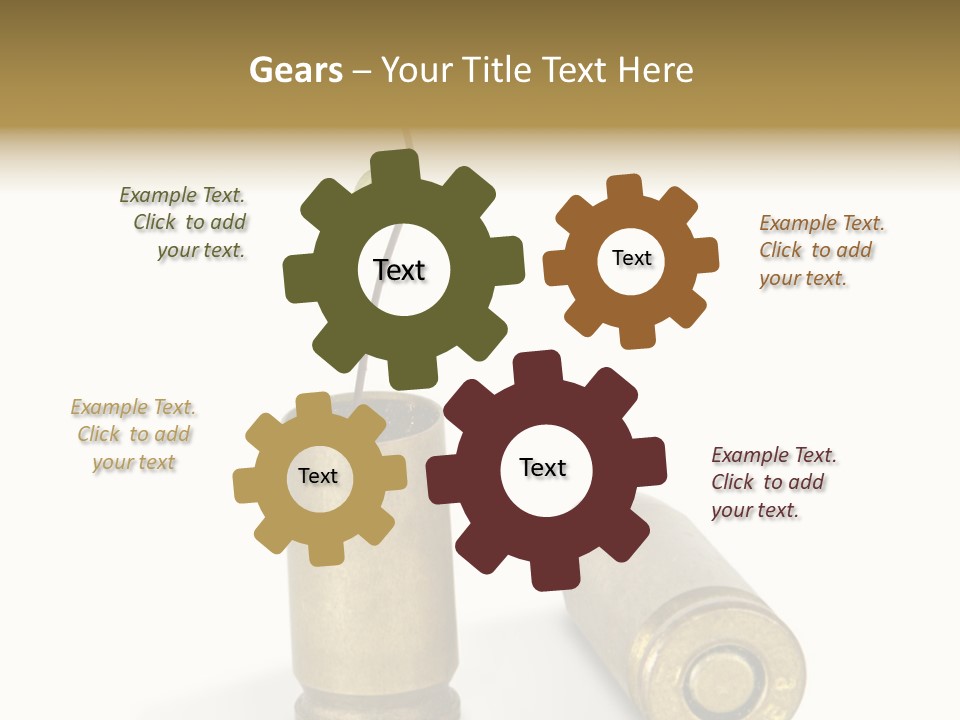 Bullet Offset Arm PowerPoint Template