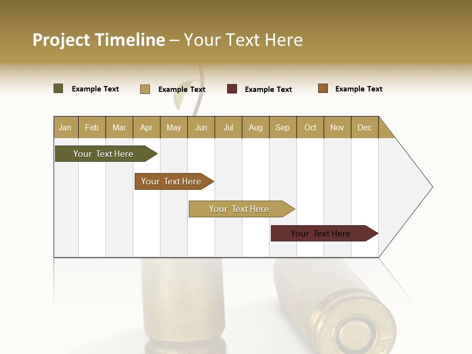 Bullet Offset Arm PowerPoint Template