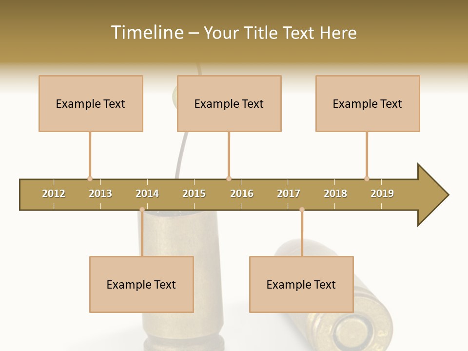 Bullet Offset Arm PowerPoint Template
