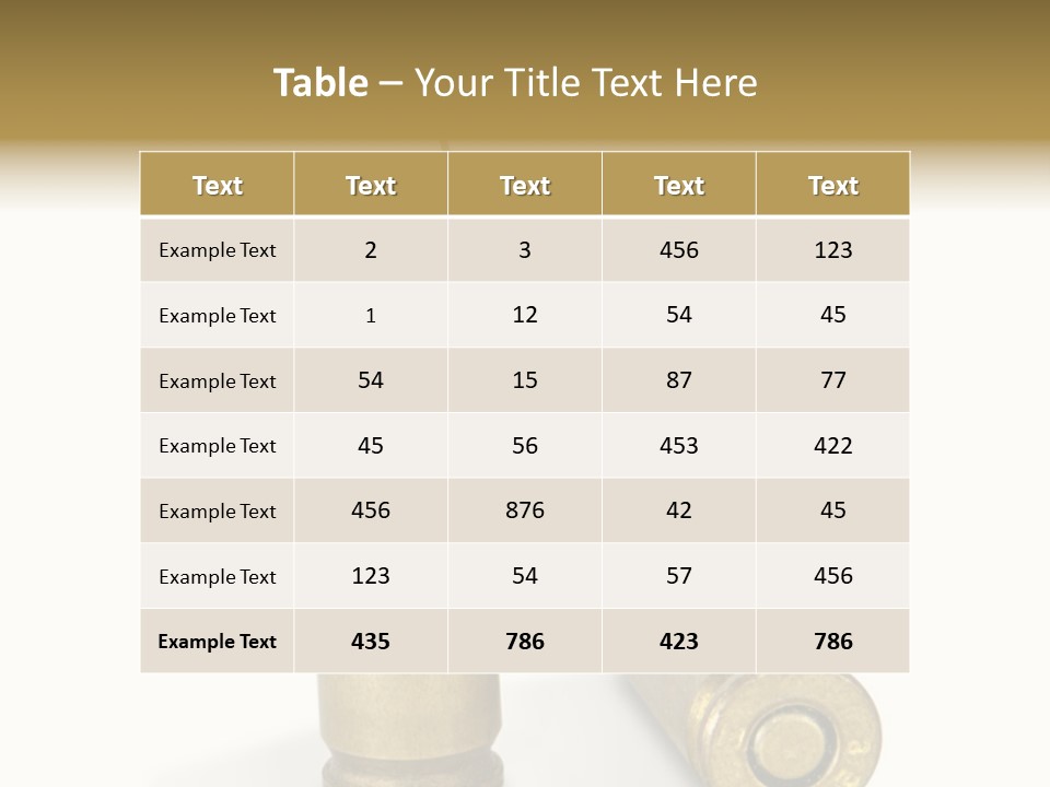 Bullet Offset Arm PowerPoint Template