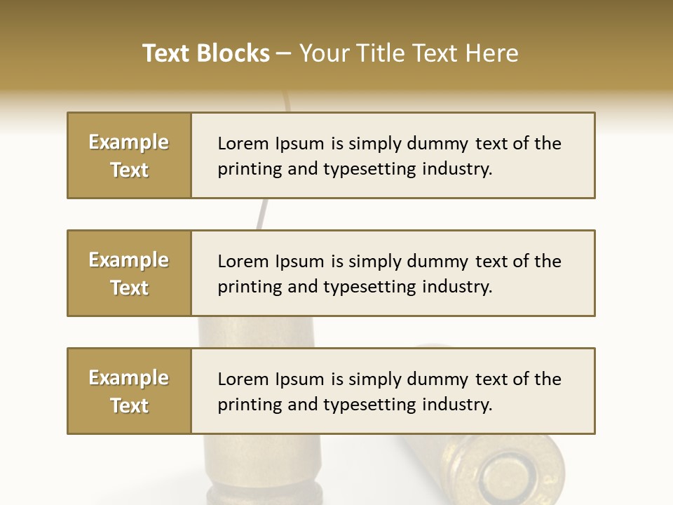 Bullet Offset Arm PowerPoint Template