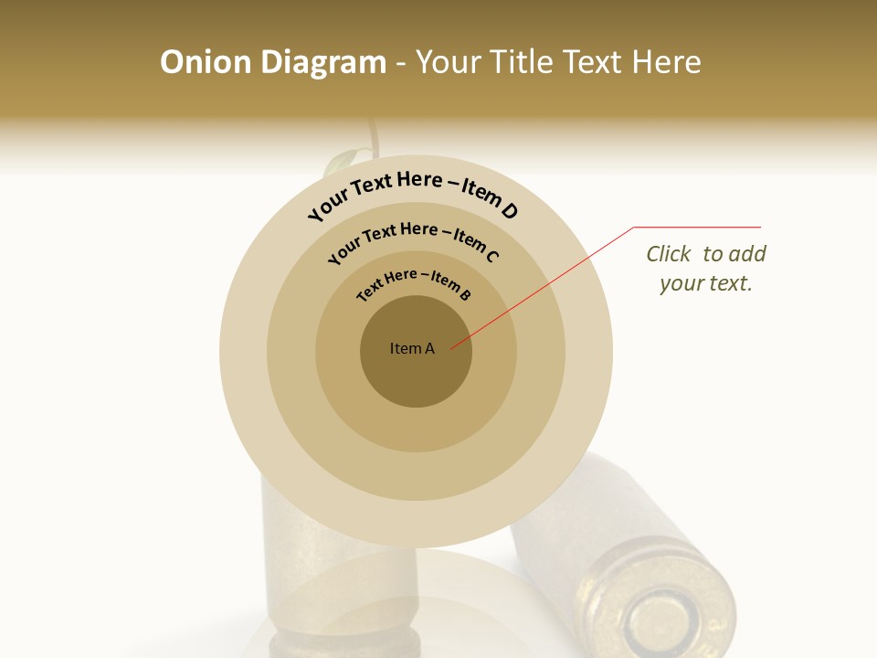 Bullet Offset Arm PowerPoint Template