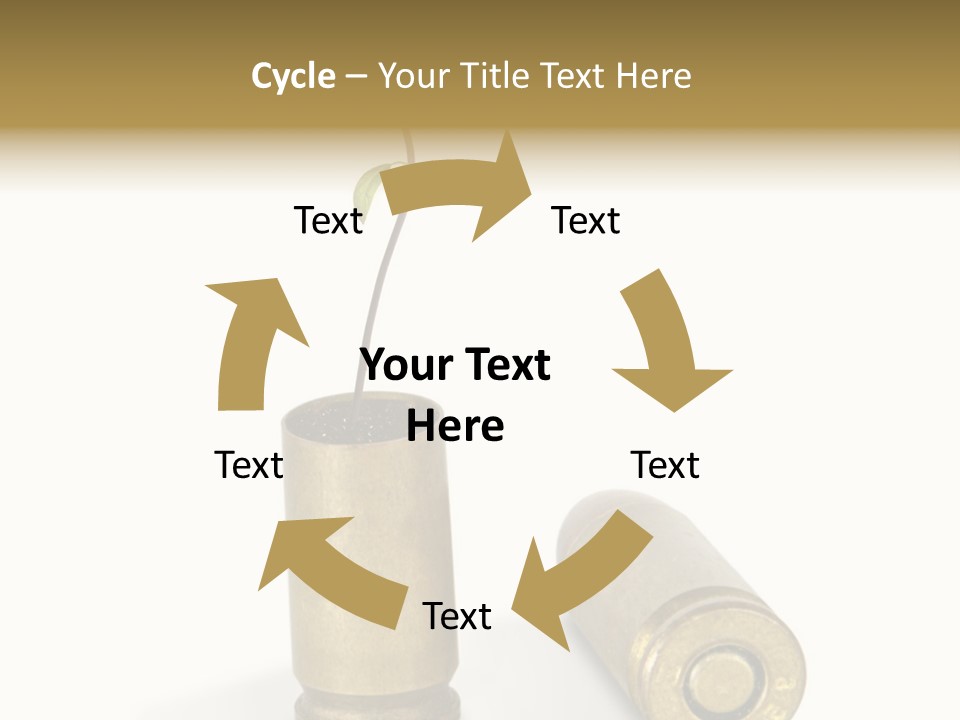 Bullet Offset Arm PowerPoint Template