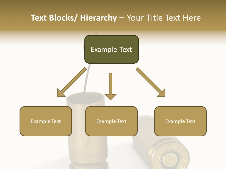 Bullet Offset Arm PowerPoint Template