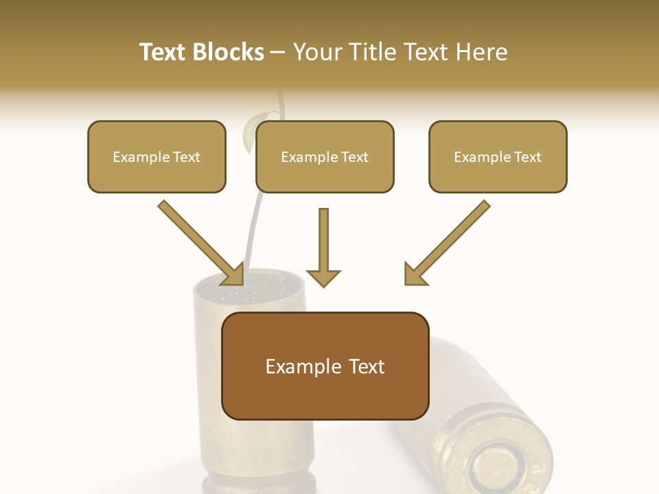 Bullet Offset Arm PowerPoint Template