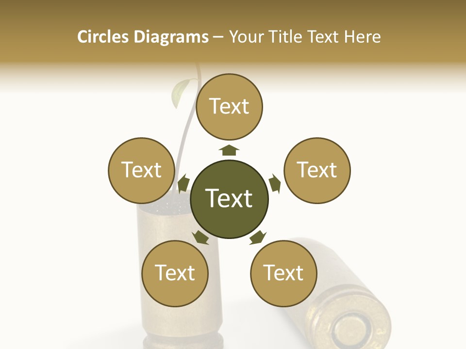 Bullet Offset Arm PowerPoint Template