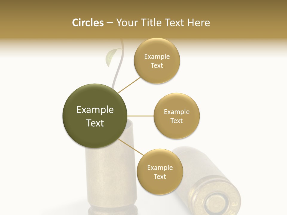 Bullet Offset Arm PowerPoint Template