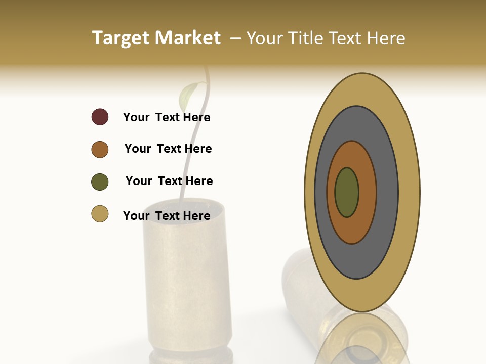 Bullet Offset Arm PowerPoint Template