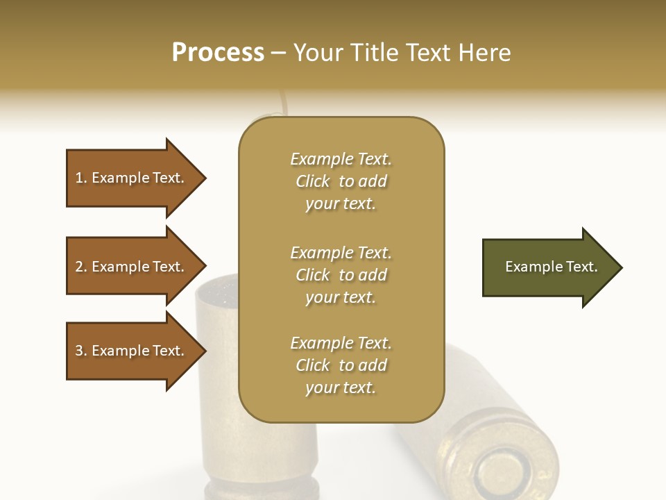 Bullet Offset Arm PowerPoint Template