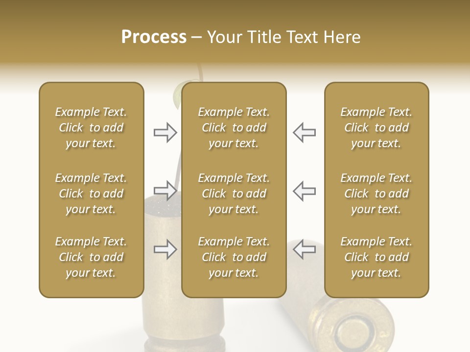 Bullet Offset Arm PowerPoint Template