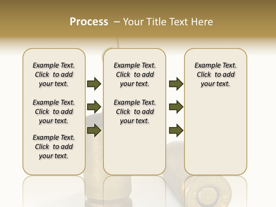 Bullet Offset Arm PowerPoint Template