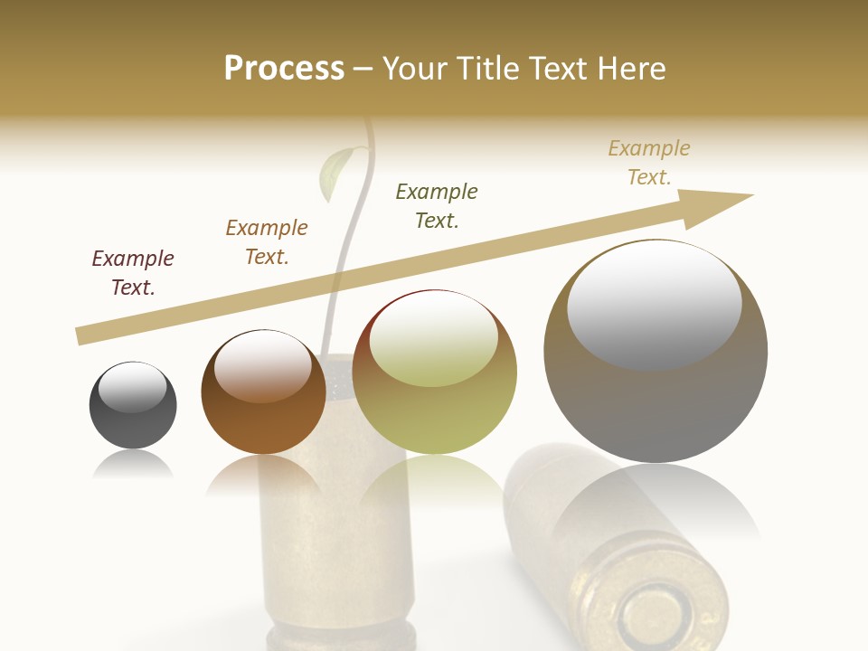 Bullet Offset Arm PowerPoint Template