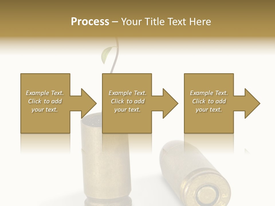 Bullet Offset Arm PowerPoint Template