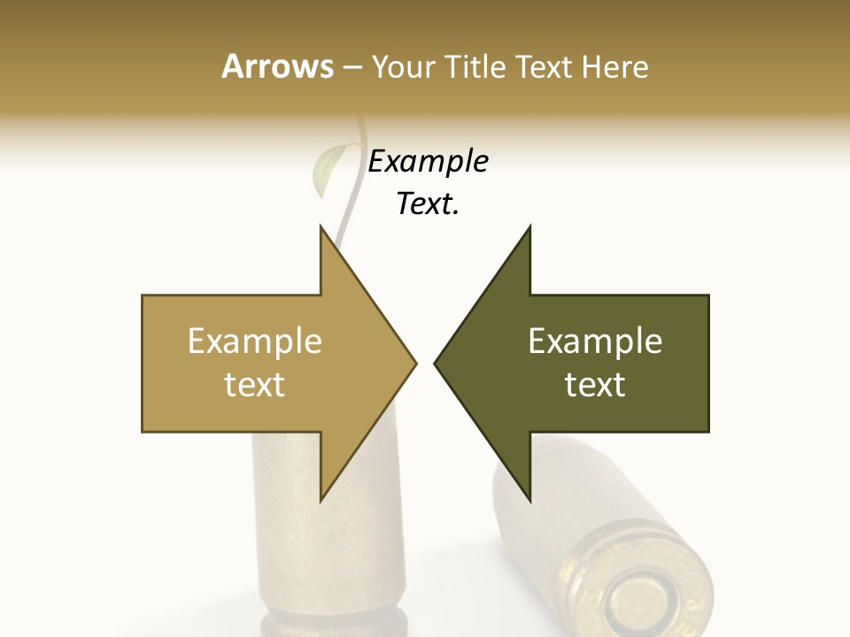 Bullet Offset Arm PowerPoint Template