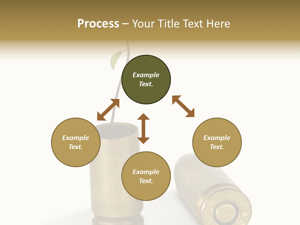 Bullet Offset Arm PowerPoint Template
