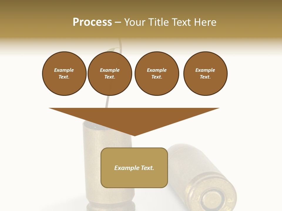 Bullet Offset Arm PowerPoint Template