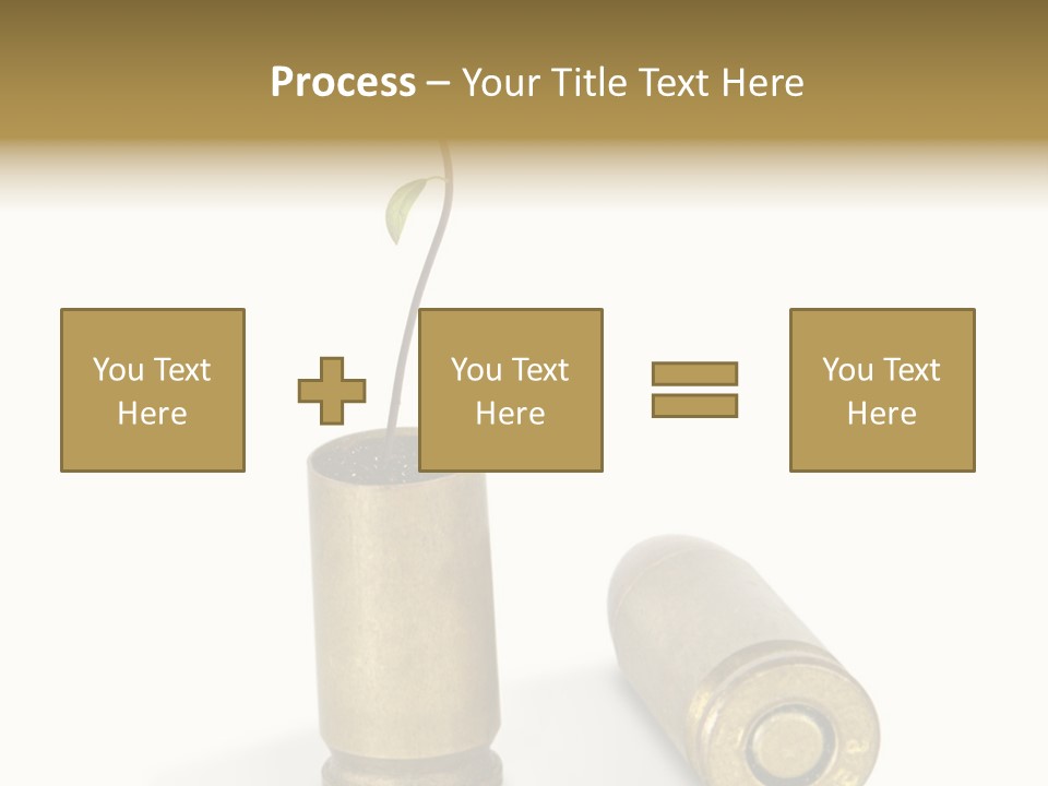 Bullet Offset Arm PowerPoint Template