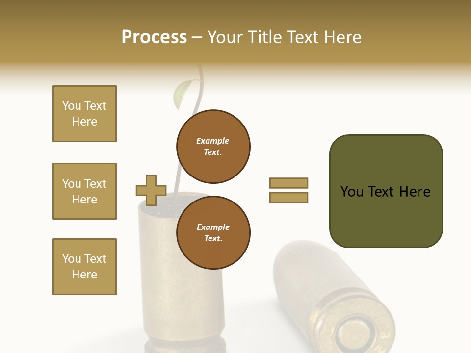 Bullet Offset Arm PowerPoint Template