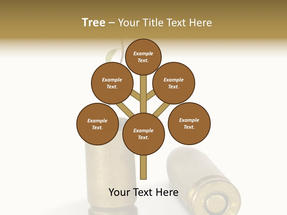 Bullet Offset Arm PowerPoint Template