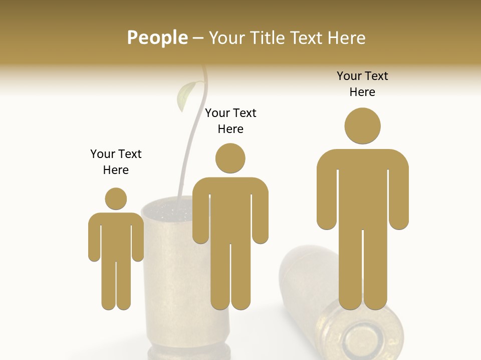 Bullet Offset Arm PowerPoint Template