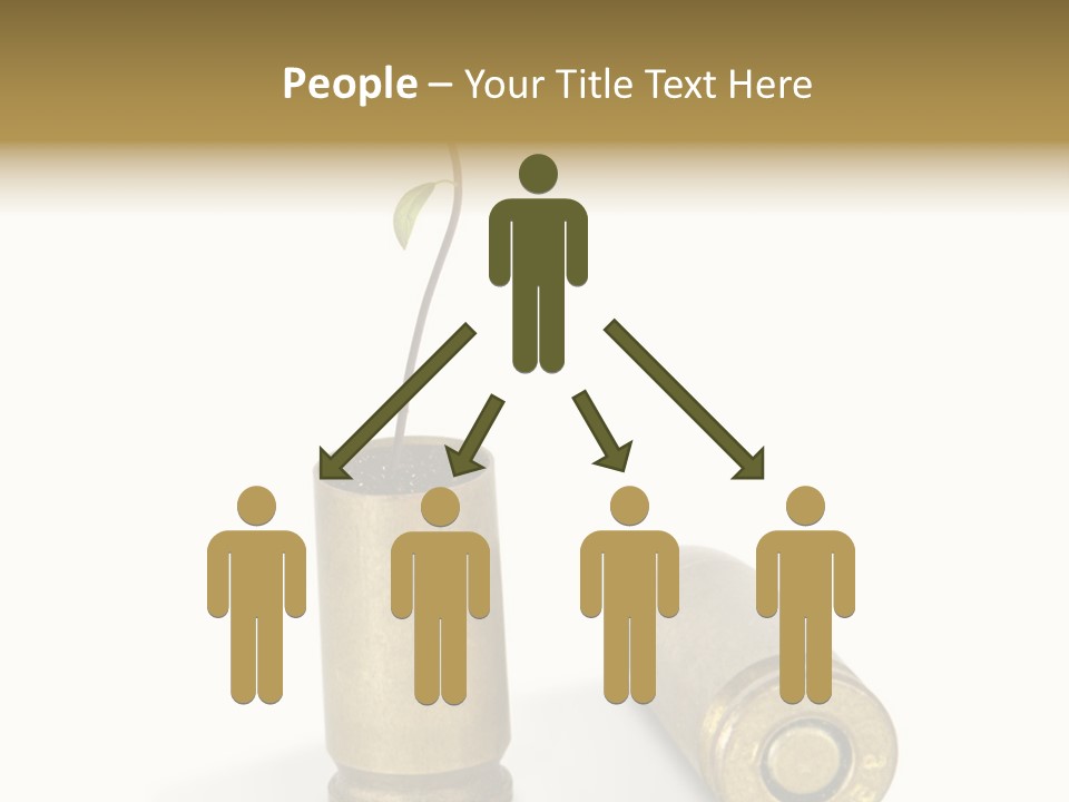 Bullet Offset Arm PowerPoint Template