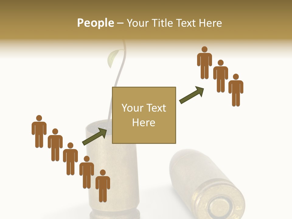 Bullet Offset Arm PowerPoint Template