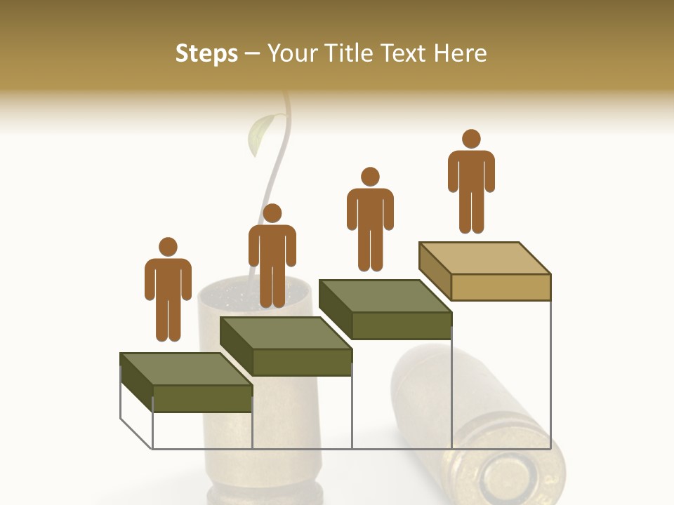 Bullet Offset Arm PowerPoint Template