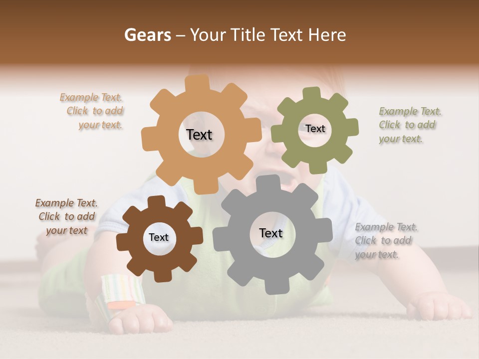 Crying Child Adorable PowerPoint Template