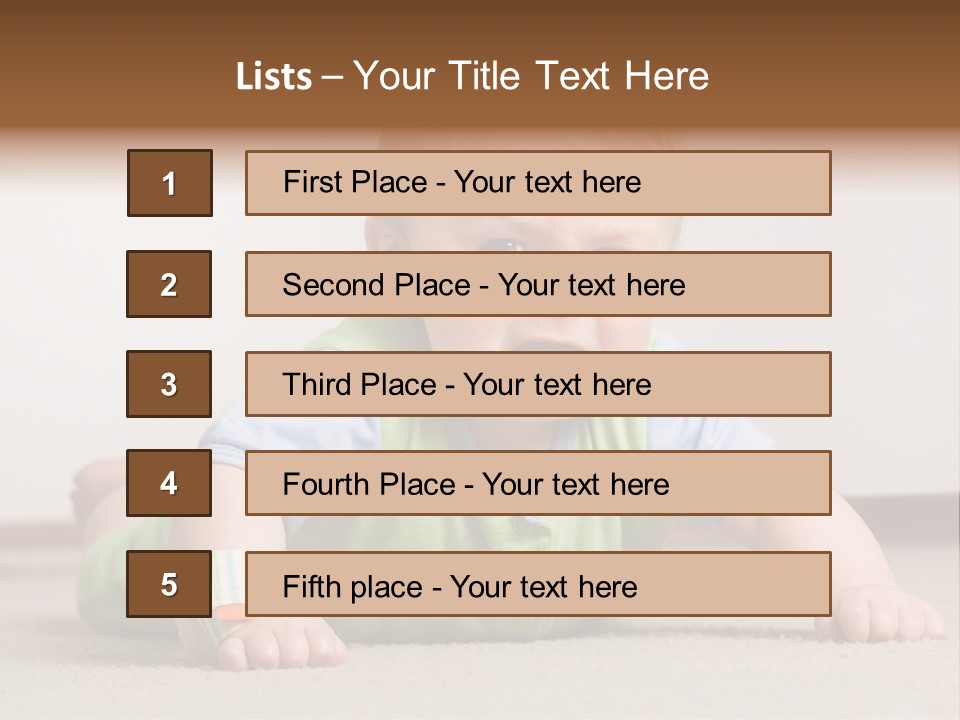 Crying Child Adorable PowerPoint Template