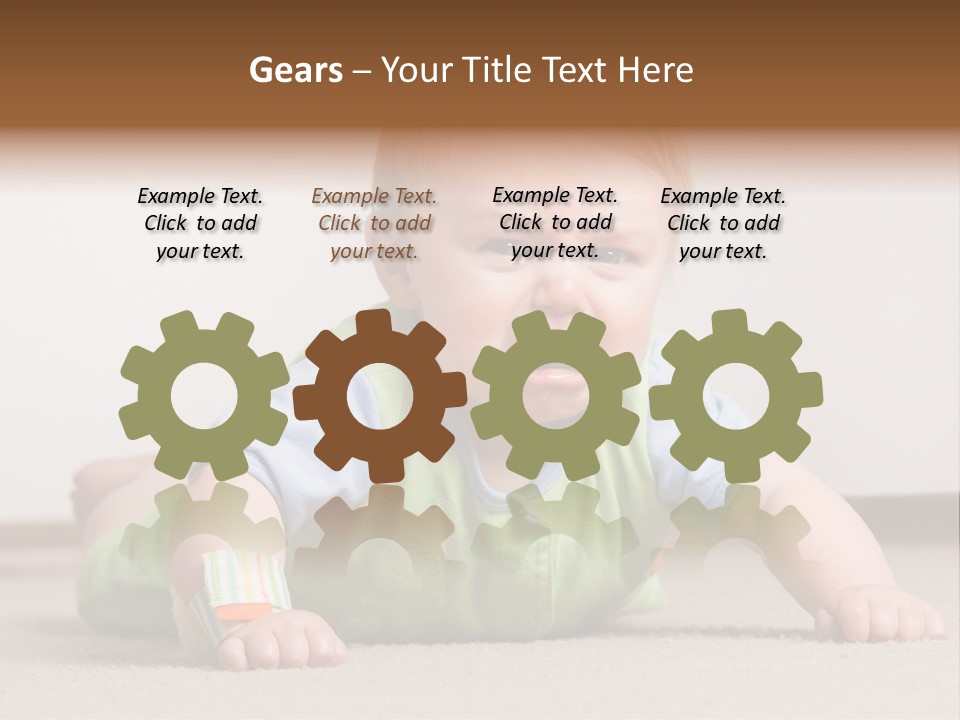 Crying Child Adorable PowerPoint Template