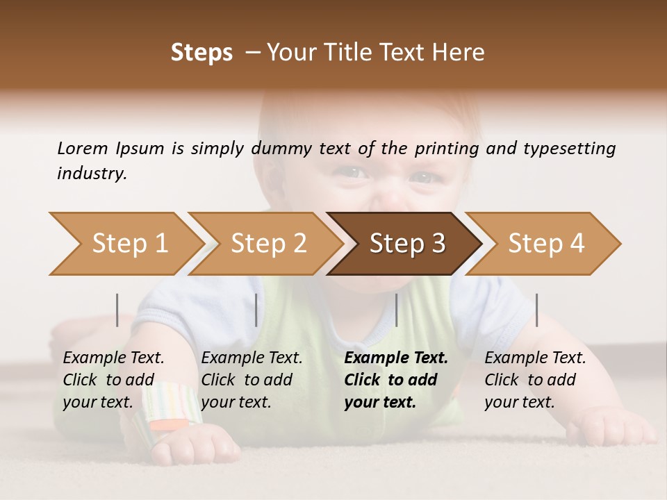 Crying Child Adorable PowerPoint Template