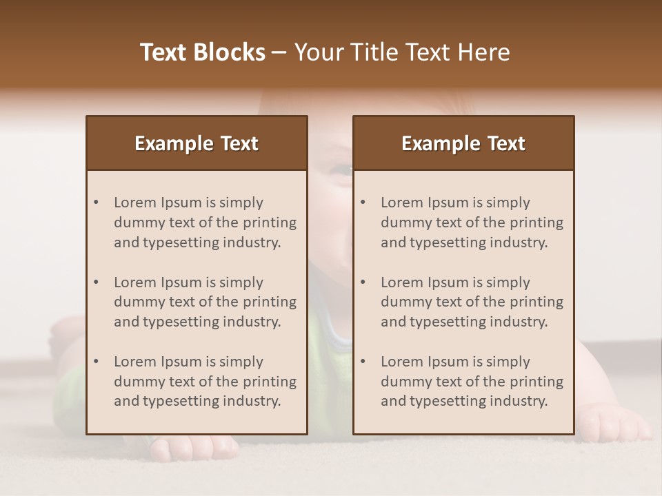Crying Child Adorable PowerPoint Template