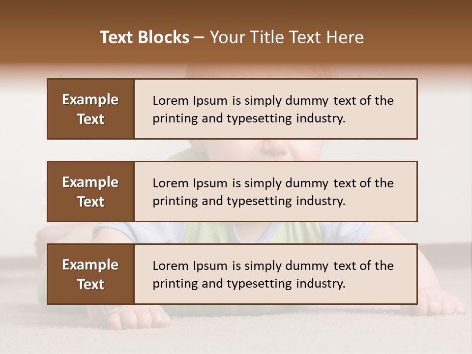 Crying Child Adorable PowerPoint Template