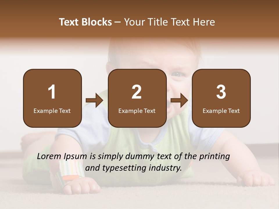 Crying Child Adorable PowerPoint Template