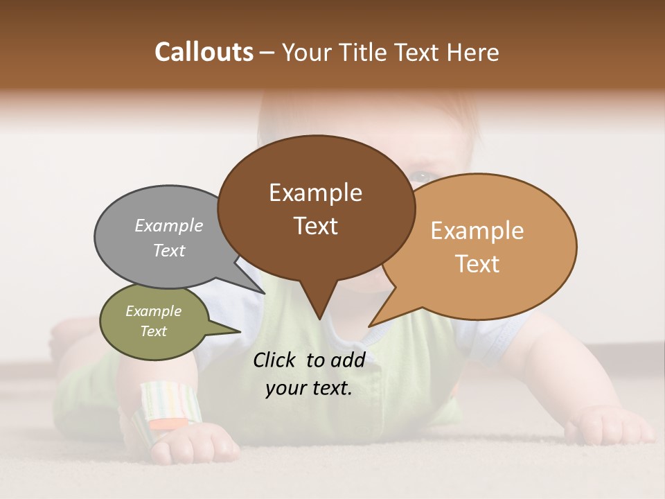 Crying Child Adorable PowerPoint Template